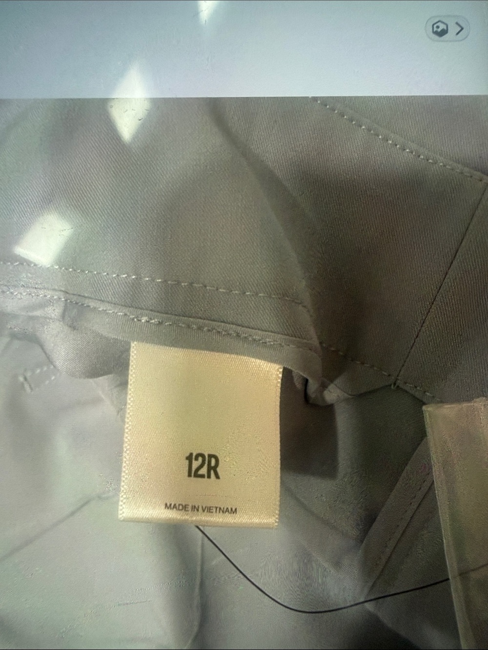 Express Light Gray Belted Trousers and Matching Blazer - Picture 4 of 5